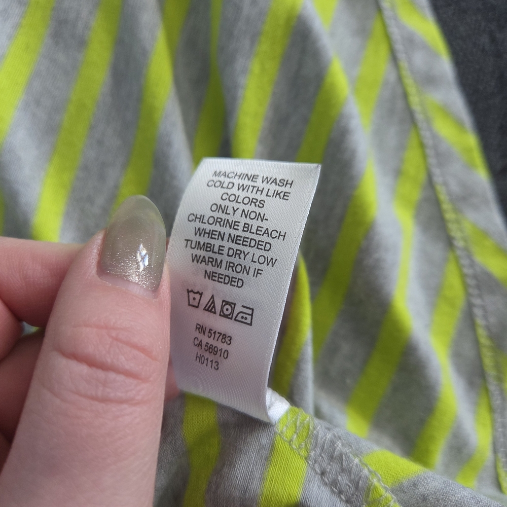 ☀️ 3/$15 - Striped Green and Gray Women's Dress - Picture 7 of 7